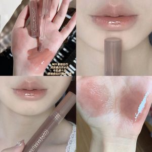 Cappuvini Lava Chocolate Lip Gloss Moisturizing Toot Lip Glaze Mirror Transparent Glass Lip Gloss