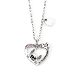 you are my sunshine Stitch Pendant Necklace Female Heart Stitch Party Gift