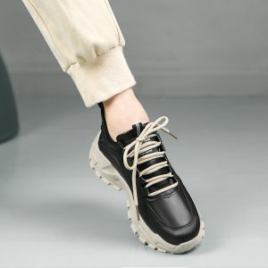 Spring and Summer New Daddy Shoes Fashion Platform Sneakers Women Korean Lace-up Student Casual Comfortable Shoes Wholesale