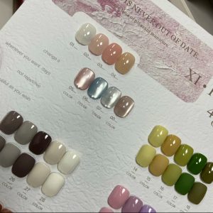Nail polish glue set Ming Yi 48 colors small sugar cube nail polish glue small set autumn and winter new popular color white