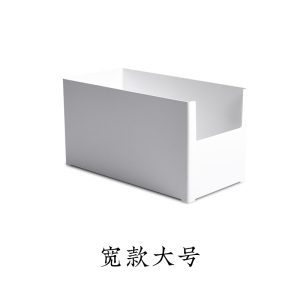 Combined stackable desktop storage box plastic solid color dustproof storage box bathroom kitchen spice organization box