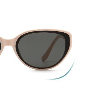 Trendy small frame cat-eye sunscreen sunglasses women's high-end face small nylon lens anti-ultraviolet sunglasses