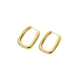 High-end earrings women's French U-shaped earrings simple and cool wind circle earrings earrings women's exquisite versatile earrings