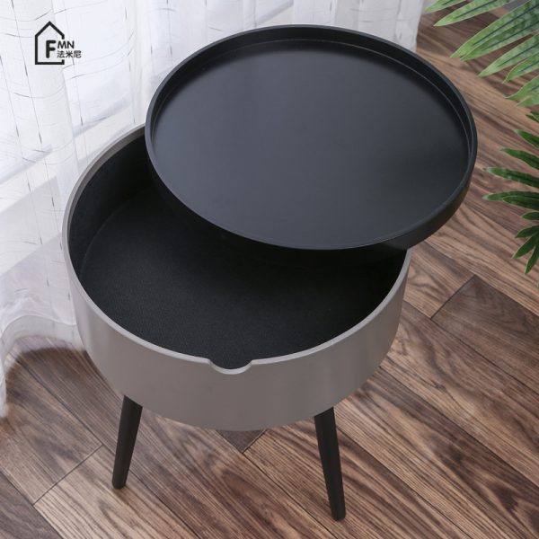 Italian minimalist round combination coffee table small apartment living room side table light luxury ins style Nordic simple small side table - Image 2