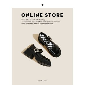 French Mary Jane Shoes Thick Sole 2024 New British Retro High Heels Japanese JK Muffin Small Leather Shoes Women
