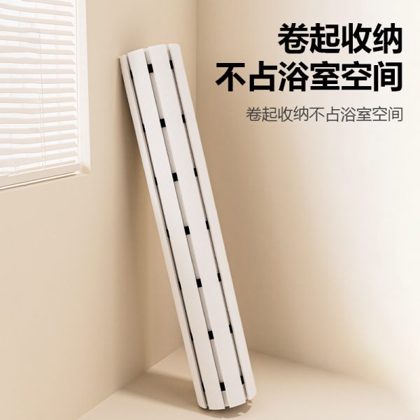 Cross-border anti-slip mat foldable bathroom toilet partition bath shower foot step mat door anti-drop carpet - Image 3