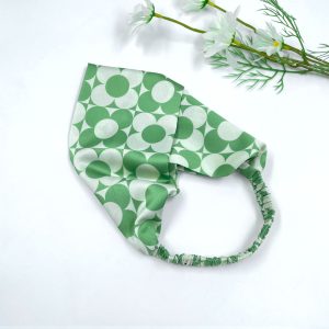Amazon Nordic Imitation Silk Hair Bands Digital Printing Salin Models Home and Outdoor Versatile Artificial Silk Hair Bands
