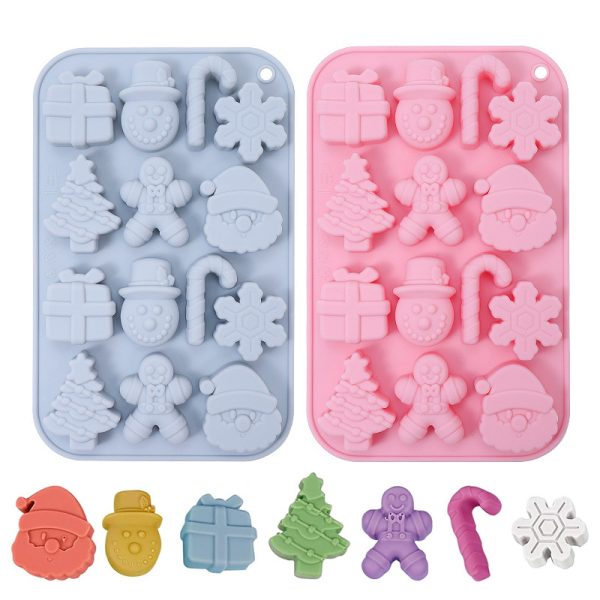 In stock 14 with Christmas molds baking easy release cake molds kitchen baking tools silicone molds wholesale