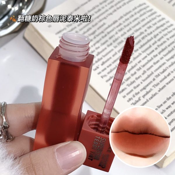 kekeMood cloud mud velvet matte matte lip glaze lip clay is not easy to stick to the cup, student party pseudo plain makeup, white lipstick - Image 2