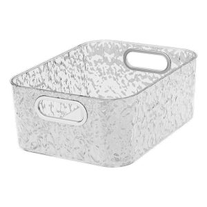 Light luxury desktop storage box, bathroom, bathroom, kitchen, cosmetics, lipstick, sundries organizer, glacier pattern storage basket