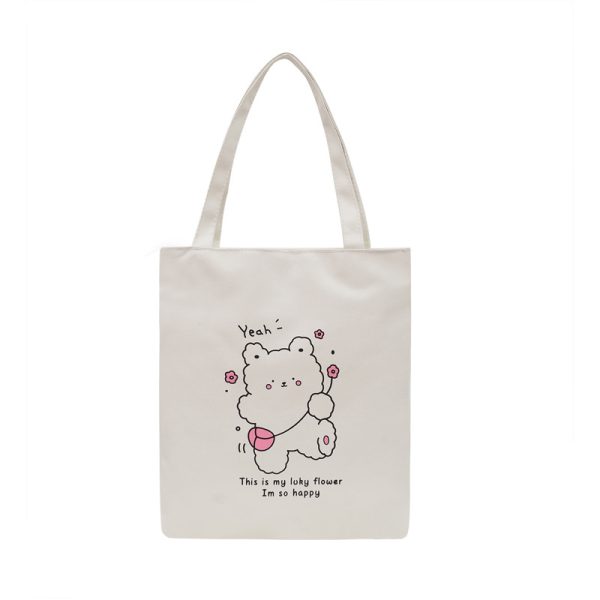 New handbag oxford cloth large capacity Korean version simple literary student bag single shoulder Harajuku women's cloth bag wholesale - Image 5