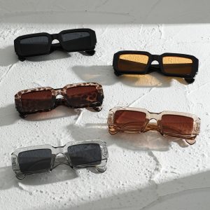 New square leopard print sunglasses fashion retro anti-ultraviolet sunglasses Internet celebrity street photography European and American sunglasses women