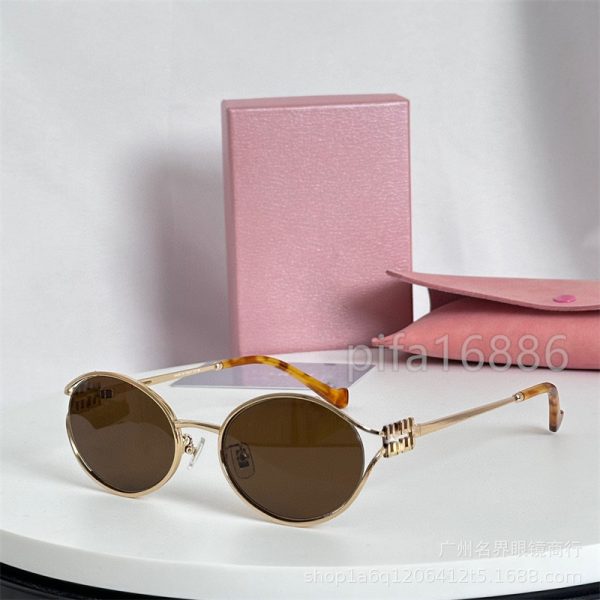 25 new cross-border exclusive for retro oval sunglasses high quality sunglasses ladies temperament toad glasses tide man 52ys batch