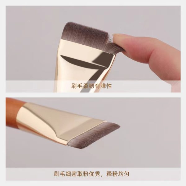 The new one-line foundation brush does not eat powder, flat head base makeup brush, ultra-thin flat head foundation liquid brush, Cangzhou makeup brush - Image 3
