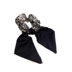 Simple temperament bow head rope girls 2025 new high-end sense hair tie streamer hair rope ponytail headband