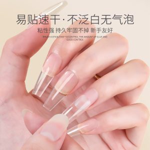 Special nail glue adhesive drill no-bake Taiwan nail glue fake nails wear nail glue adhesive patch strong and long-lasting