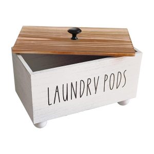 Cross border laundry storage wooden box bathroom tampon storage box wooden bathroom storage box with lid