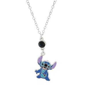 Cartoon Stitch Angel Couple Necklace Women's Versatile Fashion Clavicle Chain Hip Hop Couple Pendant