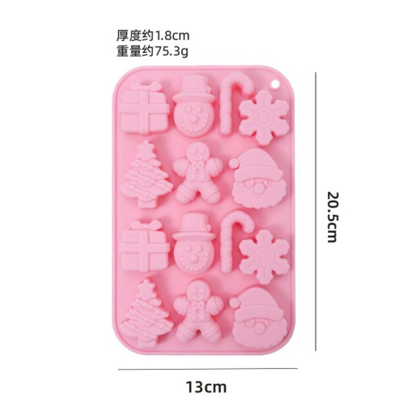 In stock 14 with Christmas molds baking easy release cake molds kitchen baking tools silicone molds wholesale - Image 3