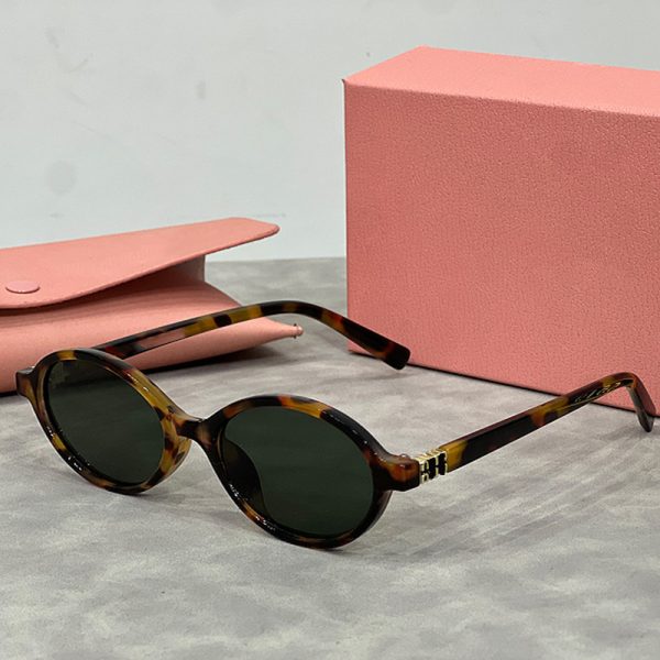 European and American new small frame oval thin leg sunglasses women's personality high value fashion cross-border wholesale sunglasses - Image 2