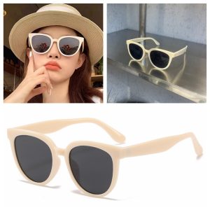 Xiaohongshu sunglasses, brown polarized sunglasses, women's Liu Yifei, the same UV protection can be matched with myopia