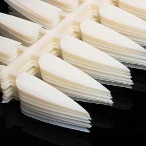 Nail art single number long pointed nail piece long fake nail sticker salon pointed nail piece nail sheet nail color card 240 pieces