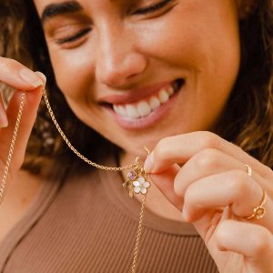 Colorful 12 Birthstone Pendant DIY Accessories Necklace Female Twelve Birthstone Cubes Colored Zircon Pendant Clavicle