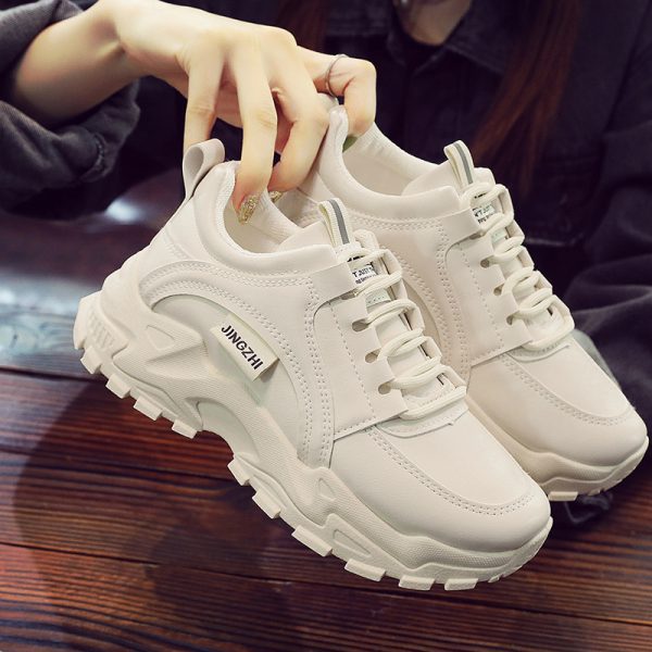 Spring and Summer New Daddy Shoes Fashion Platform Sneakers Women Korean Lace-up Student Casual Comfortable Shoes Wholesale - Image 3