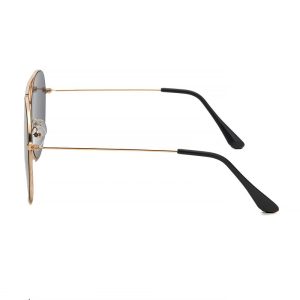 Fashion toad ultralight sunglasses simple gold frame sunglasses aviator glasses men's and women's fashion wear travel sunshade