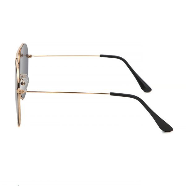 Fashion toad ultralight sunglasses simple gold frame sunglasses aviator glasses men's and women's fashion wear travel sunshade - Image 3