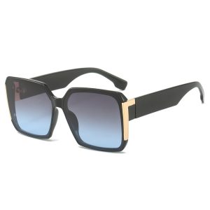 European and American retro square frame luxury trend women's sunglasses fashion retro outdoor men's sunscreen cross-border sunglasses