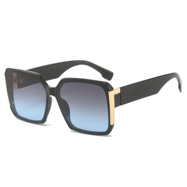European and American retro square frame luxury trend women's sunglasses fashion retro outdoor men's sunscreen cross-border sunglasses - Image 4