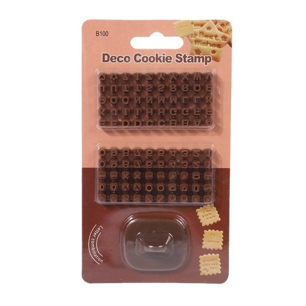 Alphanumeric symbol biscuit press stamp mold stamp stamp mold cake decoration baking tool diy - Image 6