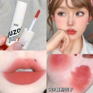 xixi mousse smooth color development lip mud water gloss mirror matte easy to use color lip gloss student affordable
