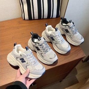 Thick-soled Forrest Gump shoes women's 2025 new summer shoes Internet celebrity versatile and popular dad shoes casual little white sneakers