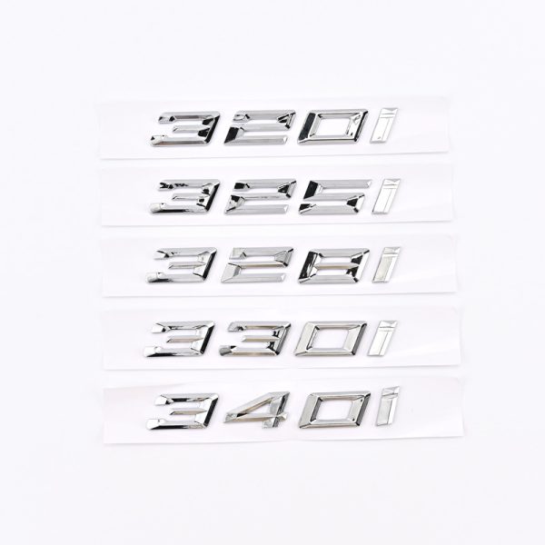 It is suitable for 20-23 BMW 3 Series 320i 320i 325i 328I 330i modified car logo rear tail mark displacement number - Image 2