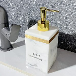 Light luxury hand sanitizer bottle creative hotel bathroom lotion bottle beauty shop shampoo shower gel sub-bottle tray