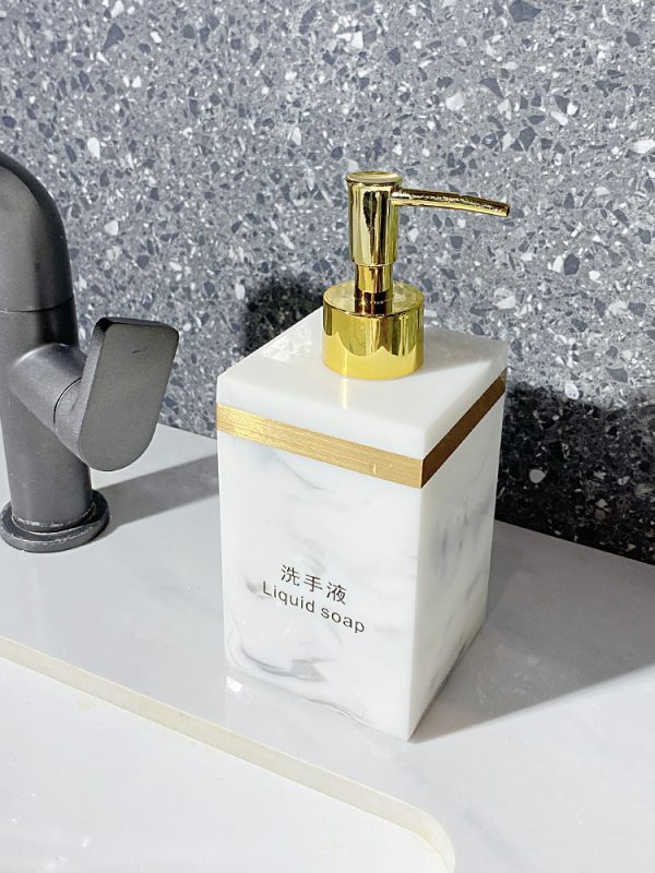 Light luxury hand sanitizer bottle creative hotel bathroom lotion bottle beauty shop shampoo shower gel sub-bottle tray - Image 2