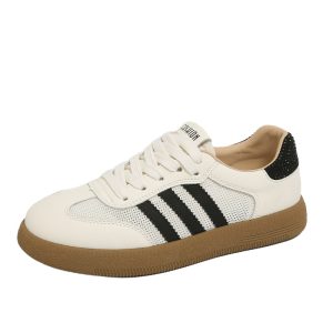 Genuine leather dextero shoes women's mesh breathable soft soled small white shoes 2025 summer new casual sneakers Forrest Gump shoes