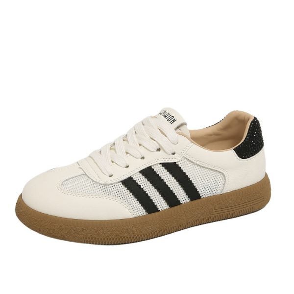 Genuine leather dextero shoes women's mesh breathable soft soled small white shoes 2025 summer new casual sneakers Forrest Gump shoes - Image 5