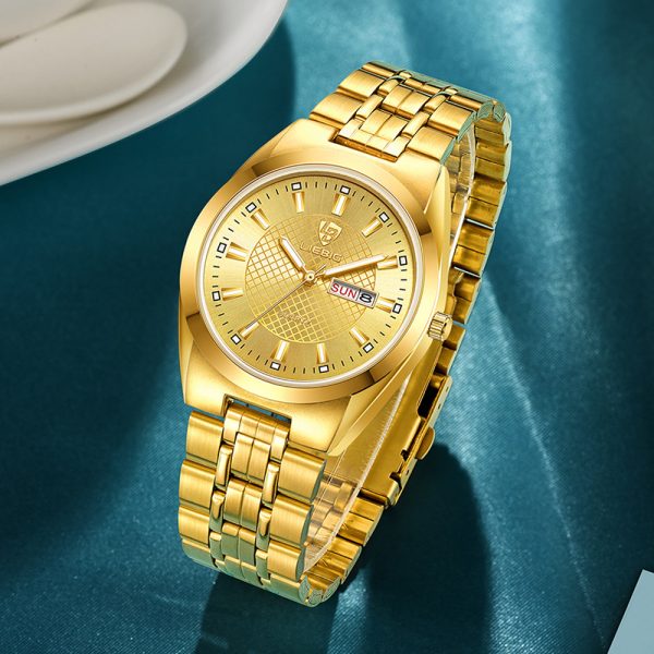 Rebinge luxury style new couple men's watch steel band day date waterproof women's watch one drop shipping