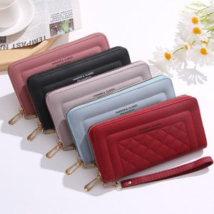 Women's Wallet Women's Long 2025 New Versatile Fashion Single Zipper Large Capacity Multifunctional Clutch Wallet Trendy