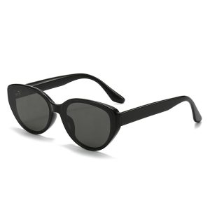 Trendy small frame cat-eye sunscreen sunglasses women's high-end face small nylon lens anti-ultraviolet sunglasses