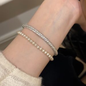 Italy vintage French brushed wheat ear woven bracelet women's niche design is exquisite, fashionable, and high-end