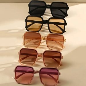 The new fashion sunglasses women's square sunglasses are simple and versatile, and the classic sunglasses are popular across the border