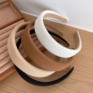 Go out and go out with a versatile hair pressure hair wash face wide brim hair tie headband headband women's 2024 new head cave white hairpin headband headband