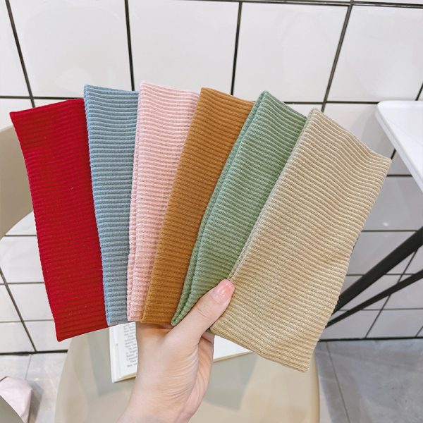 Ouyang Nana sports hairband female net red wild sweat-absorbent running out knitted wool headband turban female - Image 2