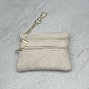 Factory sales solid color key bag zipper model women's small card case pendant mini new coin purse coin bag small wallet