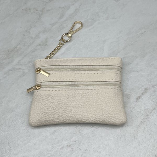 Factory sales solid color key bag zipper model women's small card case pendant mini new coin purse coin bag small wallet - Image 3