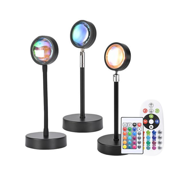 Foreign trade color matching, filling light, atmosphere, projection light, Internet celebrity shooting, sunset light, sunset lampstand, graffiti night light - Image 5